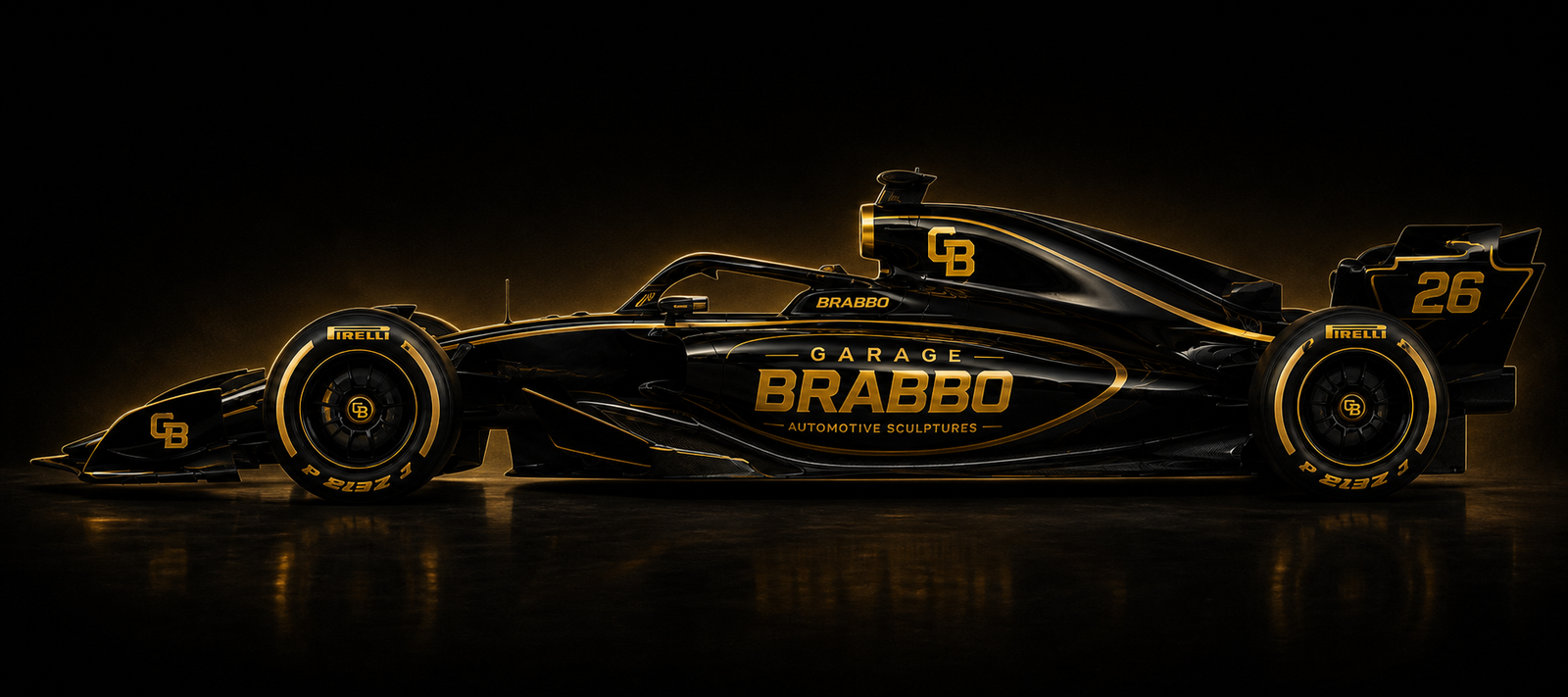 Garage Brabbo em vista lateral